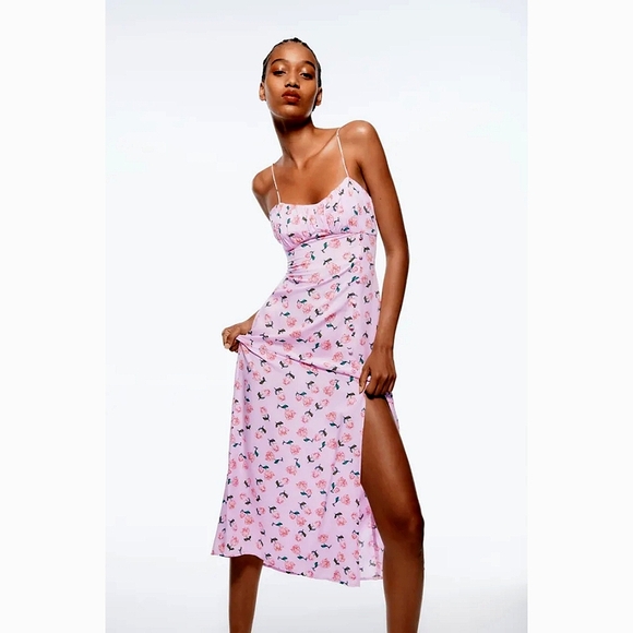 floral corset dress zara Floral print corset dress